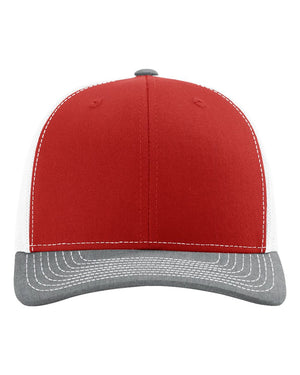 Richardson 112 - Red/ White/ Heather Grey