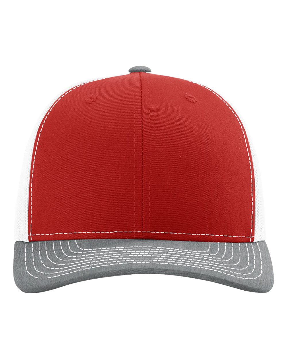 Richardson 112 - Red/ White/ Heather Grey