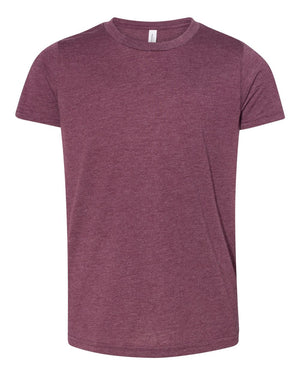 BELLA + CANVAS 3413Y - Maroon Triblend