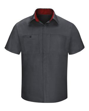 Red Kap SY42T - Charcoal/ Fireball Red