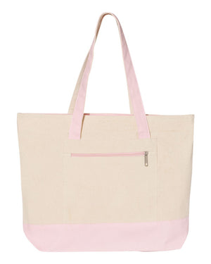Q-Tees Q1300 - Natural/ Light Pink