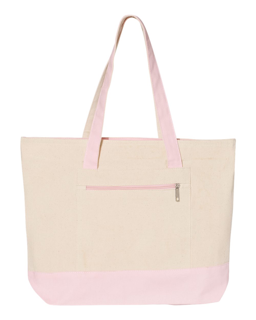 Q-Tees Q1300 - Natural/ Light Pink
