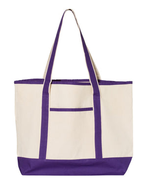 Q-Tees Q1500 - Natural/ Purple