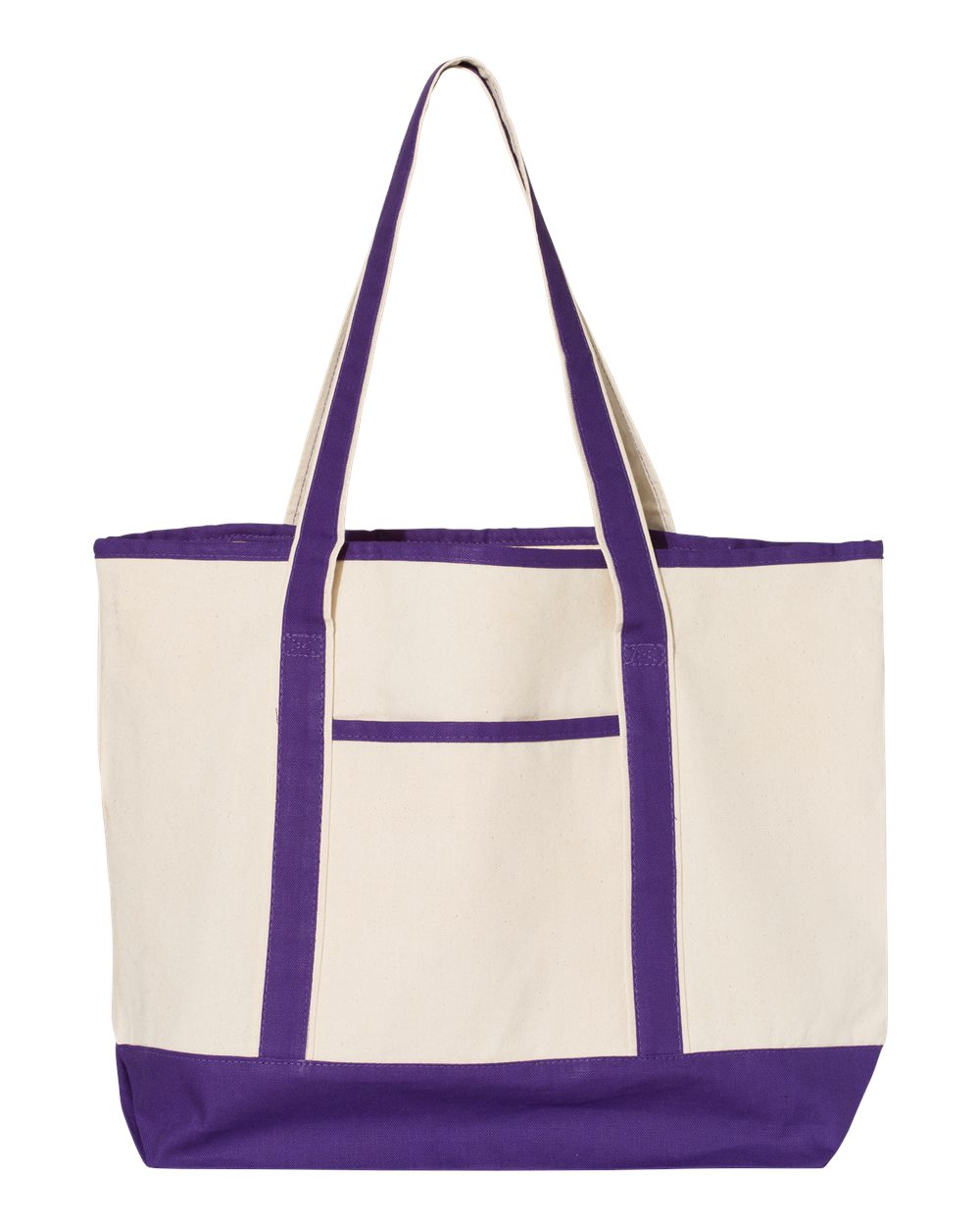 Q-Tees Q1500 - Natural/ Purple