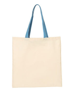 Q-Tees QTB6000 - Natural/ Carolina Blue