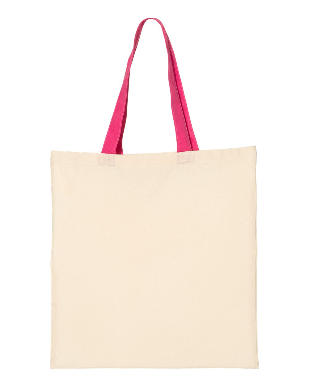 Q-Tees QTB6000 - Natural/ Hot Pink