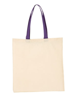 Q-Tees QTB6000 - Natural/ Purple