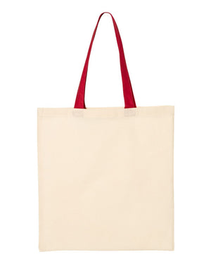 Q-Tees QTB6000 - Natural/ Red