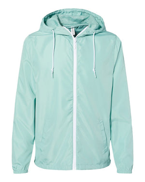 Independent Trading Co. EXP54LWZ - Aqua/ White Zipper