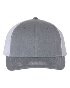 Richardson 112Y - Heather Grey/ White