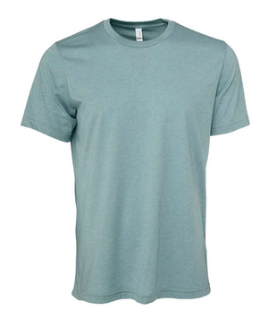 BELLA + CANVAS 3001CVC - Heather Blue Lagoon