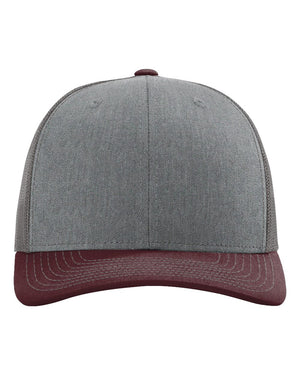 Richardson 112 - Heather Grey/ Charcoal/ Maroon
