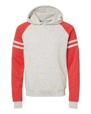 JERZEES 97CR - Oatmeal Heather/ Fiery Red Heather
