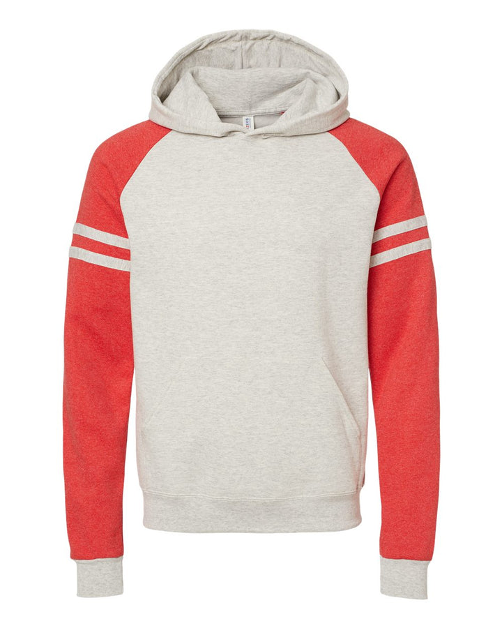 JERZEES 97CR - Oatmeal Heather/ Fiery Red Heather