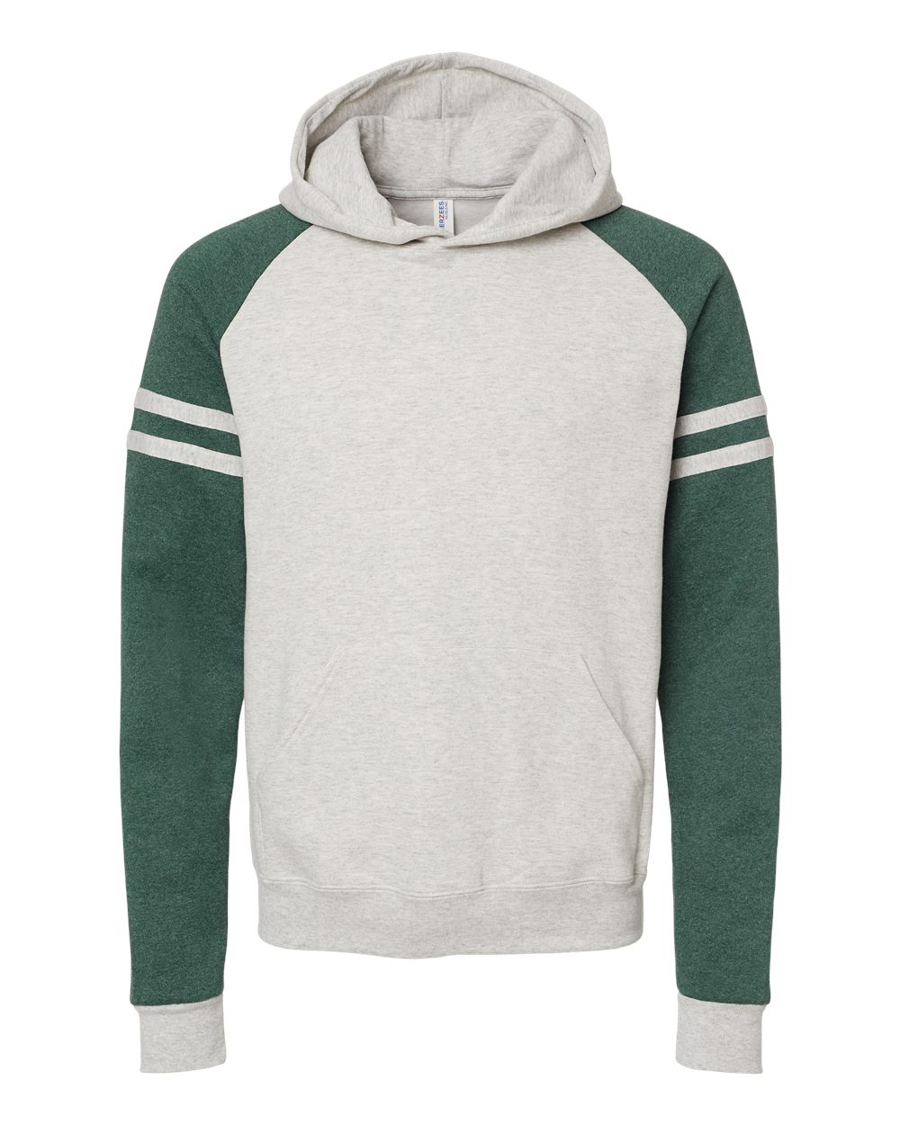 JERZEES 97CR - Oatmeal Heather/ Forest Green Heather