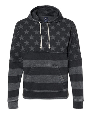 J. America 8871 - Black Stars & Stripes Triblend