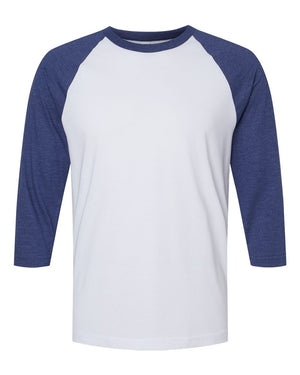 American Apparel 2003CVC - White/ Heather Indigo