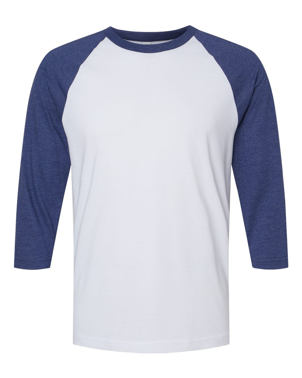 American Apparel 2003CVC - White/ Heather Indigo