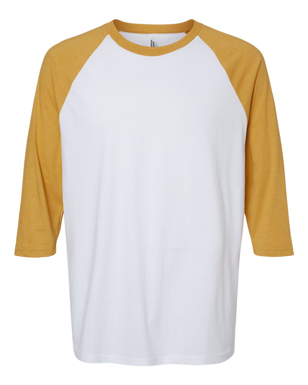 American Apparel 2003CVC - White/ Heather Mustard